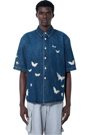 OUR LEGACY Homme, Chemises, Bleu, Taille: L Chemise en Denim Papillon