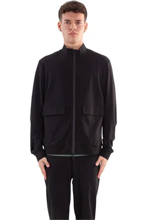 Duno Homme, Vestes, Noir, Taille: M Veste Bomber Tech dans le style Sound