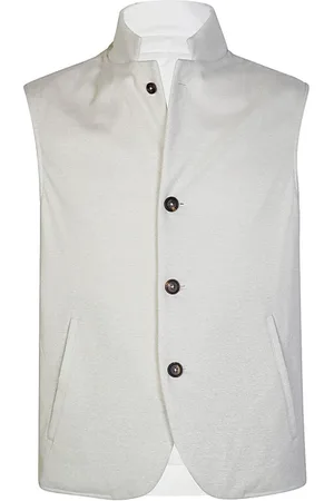 ELEVENTY Homme, Vestes, , Taille: 2XL Gilet Réversible en Lin et Coton