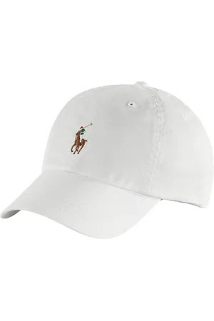 Ralph Lauren Homme, Accessoires, Blanc, Taille: ONE Size Casquette Blanche Style Classique Mélange Coton