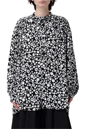 Marni Femme, Blouses et Chemises, Noir, Taille: 36 FR Chemisier à Imprimé Floral Ample