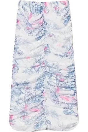 Twin-Set Femme, Jupes, Multicolore, Taille: 38 FR Jupe longuette en tulle floral