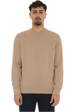 HUGO BOSS Homme, Pulls, , Taille: M Pull en Coton à Col Rond Texturé