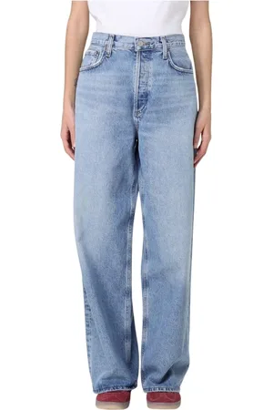 AGOLDE Femme, Jeans, Bleu, Taille: W26 Jean Coupe Large Bleu Classique