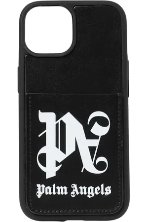 Palm Angels Homme, Accessoires, Noir, Taille: ONE Size Étui Téléphone Noir de Luxe Homme