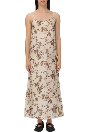UMA WANG Femme, Robes, Blanc, Taille: 42 FR Robe Longue Imprimée Florale