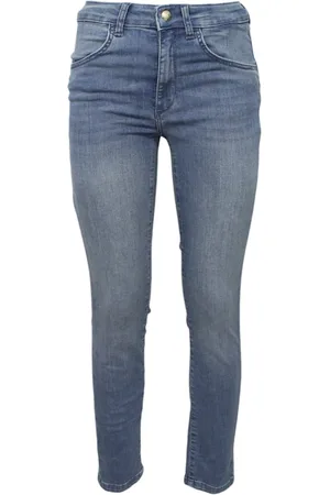 Liu Jo Femme, Jeans, Bleu, Taille: W30 Jean en Coton avec Logo Arrière