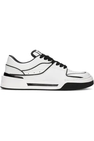 Dolce & Gabbana Femme, Chaussures, Blanc, Taille: 40 EU Baskets Blanc/Noir Ck2036 Ay965