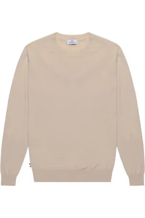 Aquascutum Homme, Sweatshirts et sweats à capuche, , Taille: M Pull en Tricot de Coton à Patches