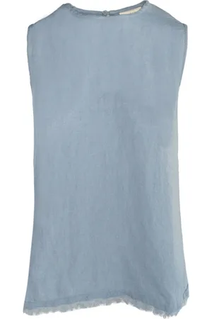 Hest Hést, Femme, Tops, Bleu, Taille: 42 FR Lila Lin Haut Tissé Chemisier Chemise