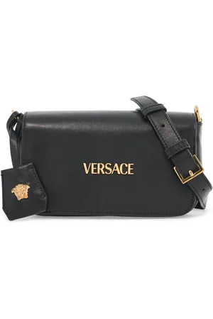 VERSACE Femme, Sacs, Noir, Taille: ONE Size Sac à main en cuir Nappa