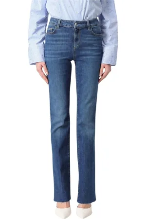 Liu Jo Femme, Jeans, Bleu, Taille: W32 Jean Droit en Denim Bleu Classique