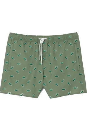 Lacoste Homme, Maillots de bain, Vert, Taille: XL Maillot Iconique avec Imprimé Crocodile