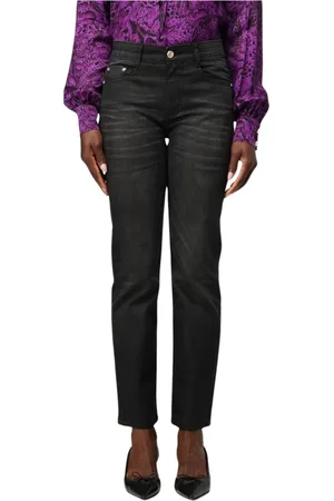 Roberto Cavalli Femme, Jeans, Noir, Taille: W27 Jean Jambe Droite Noir Femme