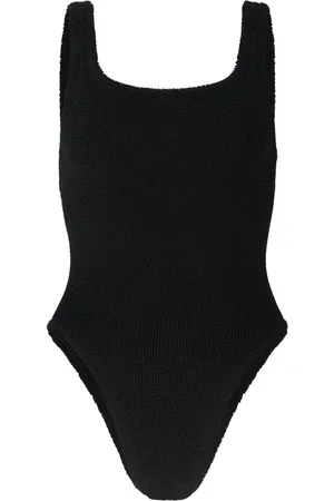 Hunza G Femme, Maillots de bain, Noir, Taille: ONE Size Maillot de Bain Noir Col Carré