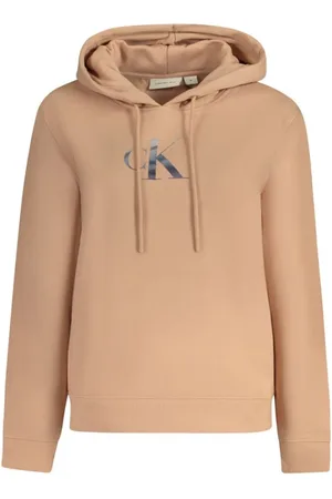 Calvin Klein Femme, Sweatshirts et sweats à capuche, , Taille: 38 FR Pull en Coton Rose pour Femme Sweat à capuche