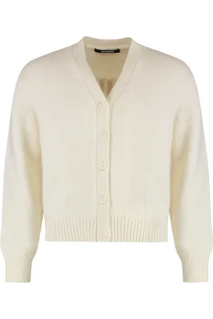 Jacquemus Homme, Pulls, , Taille: 40 FR Cardigan en laine mélangée côtelée