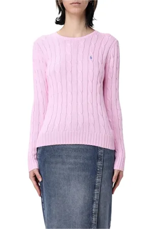 Ralph Lauren Femme, Pulls, Rose, Taille: 40 FR Pull en Tricot Navy