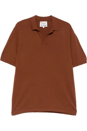 MC2 SAINT BARTH Homme, Tops, Brun, Taille: S Polo en Coton Marron
