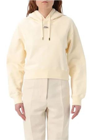 Jacquemus Femme, Sweatshirts et sweats à capuche, , Taille: 40 FR Ivoire Sweat à Capuche Coupe Décontractée