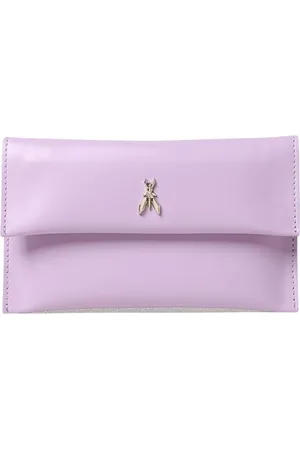 Patrizia Pepe Femme, Sacs, Violet, Taille: ONE Size Pochette Métallique avec Détail Insecte