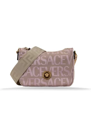 VERSACE Femme, Sacs, Rose, Taille: ONE Size Sac à Bandoulière pour Femme avec Détails en Cuir