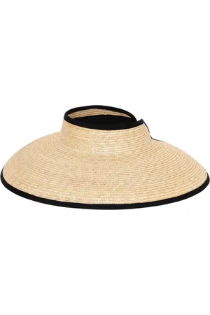 Borsalino Femme, Accessoires, , Taille: ONE Size Chic Chapeau Visière de Soleil en Paille