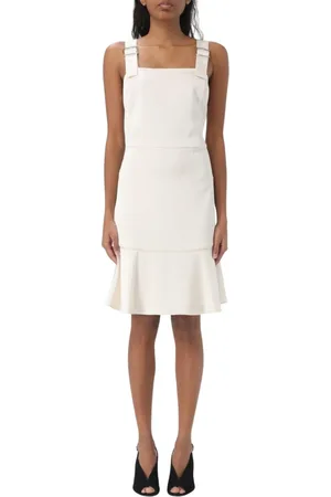 Armani Exchange Femme, Robes, Blanc, Taille: 36 FR Robe Blanche à Boucle