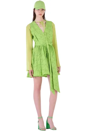 Silvian Heach Femme, Robes, Vert, Taille: 40 FR Short Robes