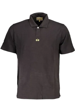 La Martina Homme, Tops, Noir, Taille: 2XL Polo noir élégant