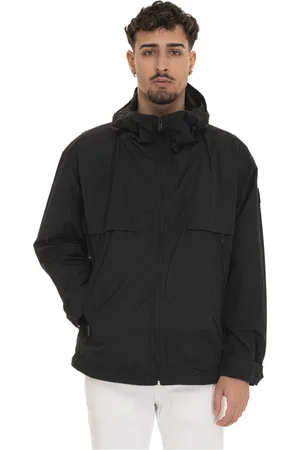 HUGO BOSS Homme, Vestes, Noir, Taille: XL Veste Harrington à Capuche avec Logo