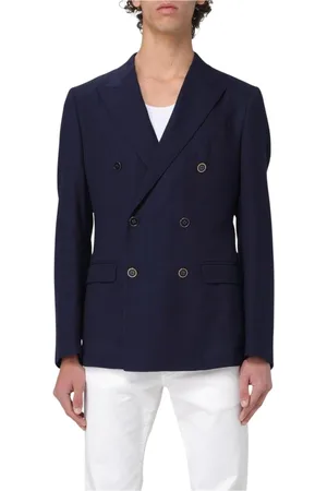 Dolce & Gabbana Homme, Vestes, Bleu, Taille: M Blazer Classique à Double Boutonnage