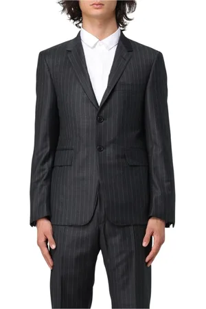 Thom Browne Homme, Costumes, Noir, Taille: M Blazer Formel à Rayures Charbon