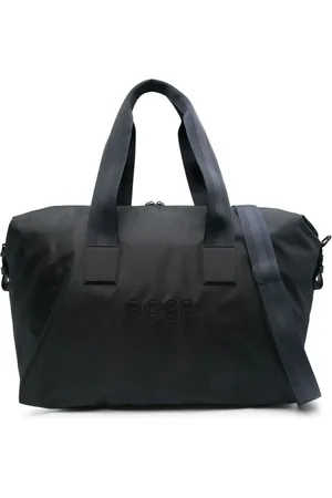 HUGO BOSS Homme, Sacs, Bleu, Taille: ONE Size Sac en polyester bleu avec bordure en polyamide