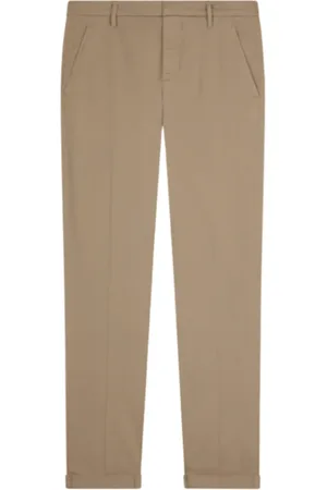 Dondup Homme, Pantalons, Brun, Taille: W30 Pantalon Chino Slim en Gabardine Légère