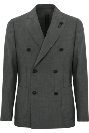 LARDINI Homme, Vestes, Gris, Taille: XL Veste Croisée en Laine