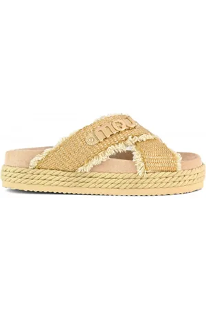 Mou Femme, Chaussures, , Taille: 37 EU Sandalette en Corde Croisée Naturelle