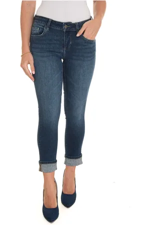 Liu Jo Femme, Jeans, Bleu, Taille: W33 Jean Denim Push Up avec Applications de Diamants