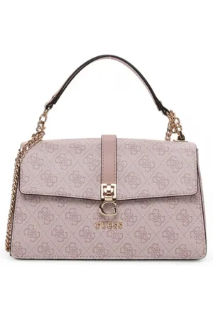 Guess Femme, Sacs, Rose, Taille: ONE Size Sac Moyen Zamira avec Poches Multifonctions