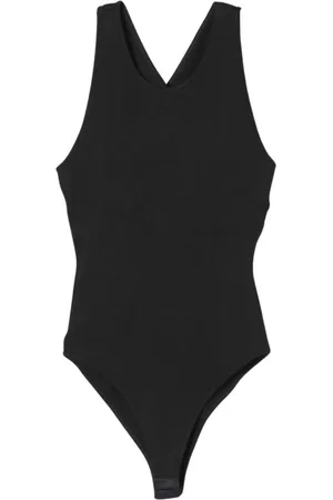 Serafini Femme, Tops, Noir, Taille: 34 FR Body Élégant Noir Col Rond