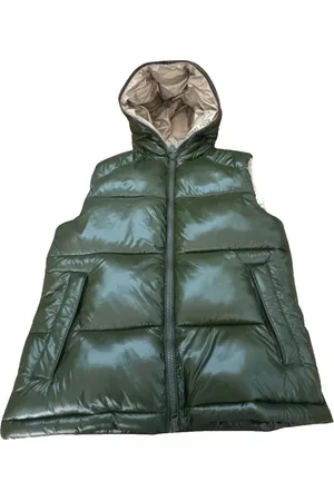 save the duck Homme, Vestes, Vert, Taille: S Gilet à capuche Dexter en vert pin