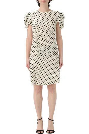 Mar De Margaritas Femme, Robes, , Taille: 40 FR Robe à Pois à Manches Bouffantes