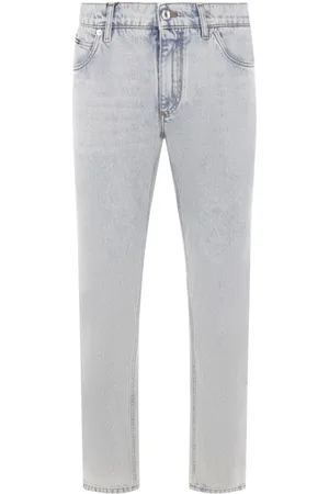 Dolce & Gabbana Homme, Jeans, Bleu, Taille: L Jean Denim Bleu Coupe Droite