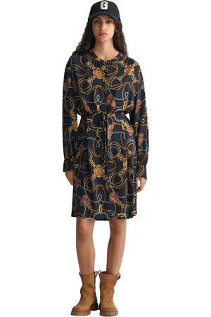GANT Femme, Robes, Multicolore, Taille: 38 FR Robe-chemise