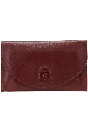 Cartier Femme, Pre-owned, Rouge, Taille: ONE Size Pre-owned Cuir pochettes-minaudieres