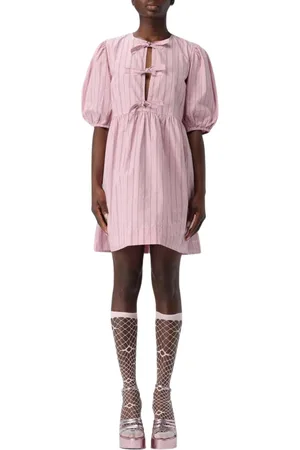 Ganni Femme, Robes, Rose, Taille: 40 FR Robe Rose Charmante avec