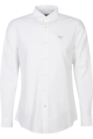Barbour Homme, Chemises, Blanc, Taille: S Chemise Blanche Oxford à Manches Longues