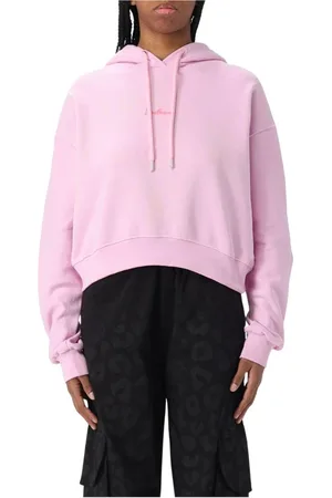 DISCLAIMER Femme, Sweatshirts et sweats à capuche, Rose, Taille: 36 FR Sweat à capuche noir décontracté