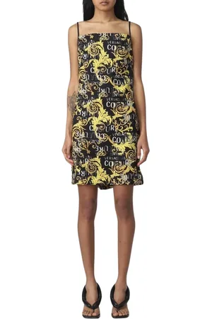 VERSACE Femme, Robes, Multicolore, Taille: 36 FR Robe Élégante à Imprimé Baroque
