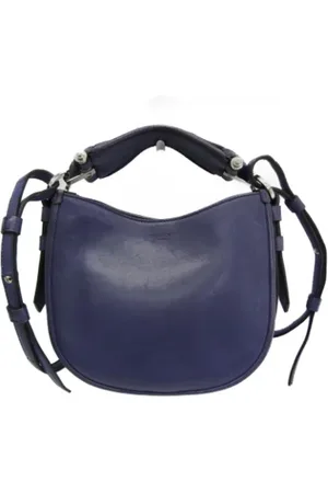 Givenchy Femme, Pre-owned, Bleu, Taille: ONE Size Pre-owned Cuir sacs-ports-paule